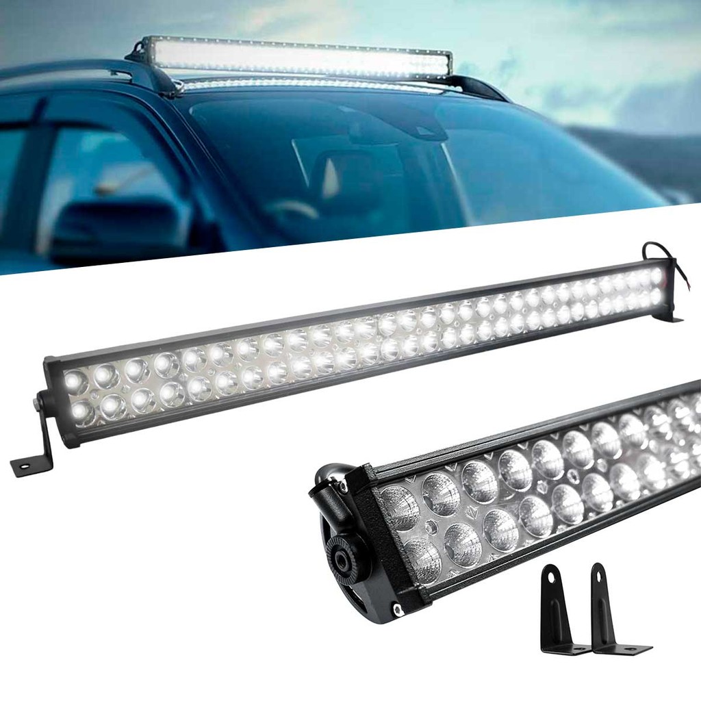 Barra de LED 180W 60 LEDs 86cm Com Suporte De Fixação