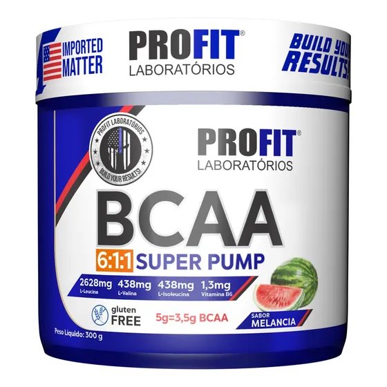 Bcaa 6:1:1 Super Pump Powder 300g - Profit Sabor Melancia