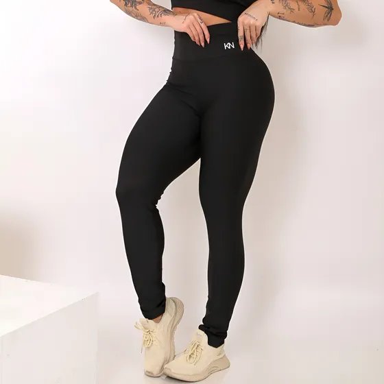 Calça Legging Fitness Zero Transparência Cintura Alta Koenig