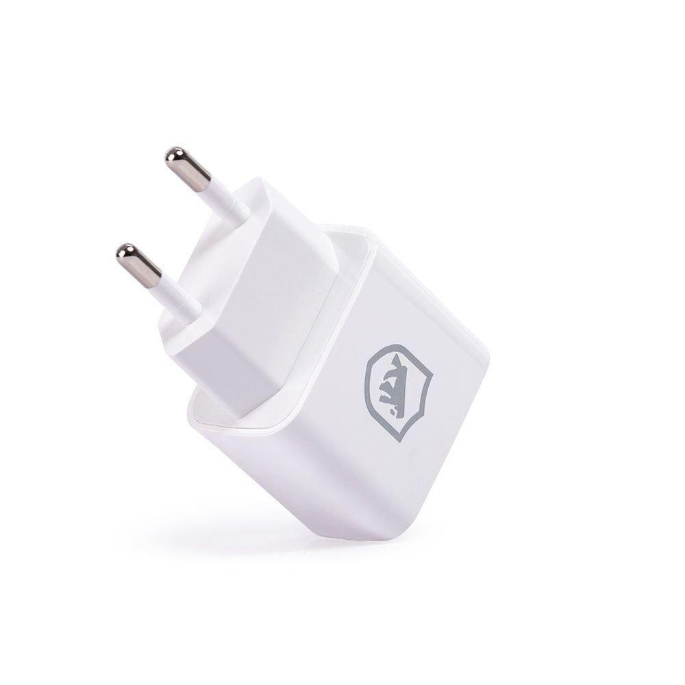 Carregador De Parede Bivolt Flex 12w Com 2 Entradas Usb Gshield Cor Branco