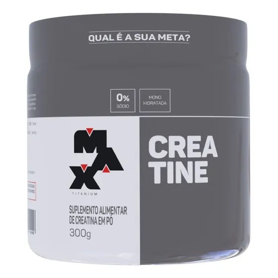 Creatina 300 Gr - Max Titanium Sabor Sem Sabor