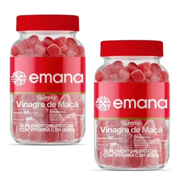 Kit 2 Gummy Vinagre de Maçã e Vitamina C 150g
