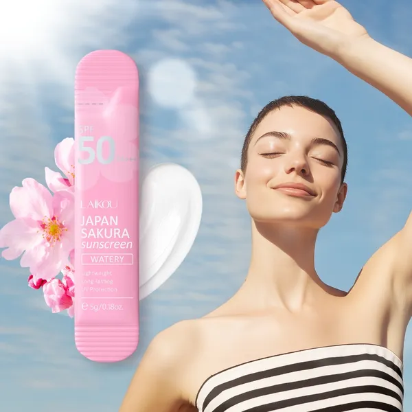 LAIKOU Japão SAKURA Protetor Solar (Aquático) 5g Proteção UV De Longa Duração E Amplo Espectro Fps50 PA + +