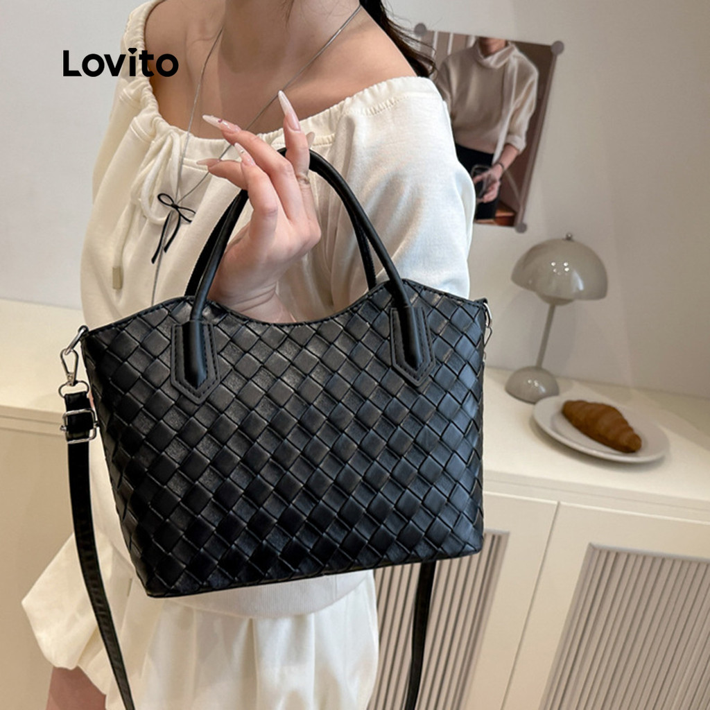 Lovito  Bolsa de Ombro Pequena Casual Simples para Mulheres LFA107028
