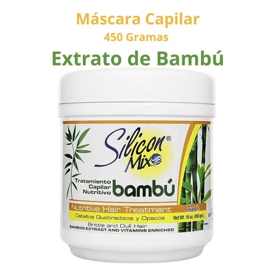 Máscara Nutritiva Silicon Mix Bambu 450g - Cuidado Capilar