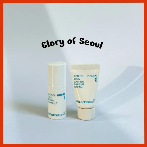 [MINI] Ampola Reparadora De Retinol CICA INNISFREE 7ml/Creme Defesa Barreira 10ml
