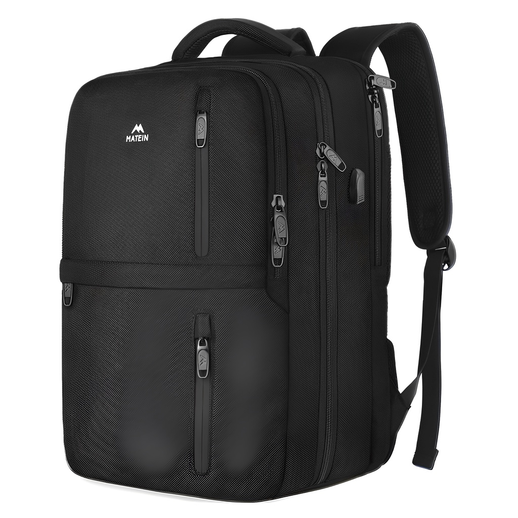 Mochila de Viagem Matein Bolso Notebook Porta Usb Preta