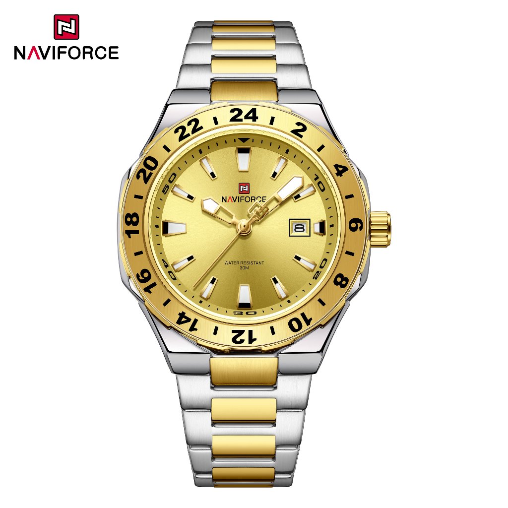 NAVIFORCE 9249 Relógio Masculino Simples De Negócios Com Movimento De Calendário De Quartzo