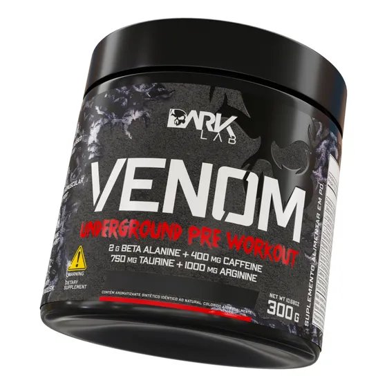 Pre Treino Venom Underground 300g Frutas Vermelhas Dark Lab