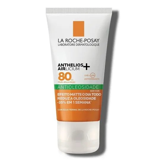 Protetor Solar Facial Antioleosidade FPS80 Controle de Oleosidade Efeito Matte C