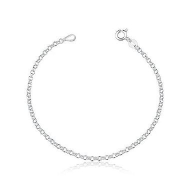 Pulseira Feminina de Prata 925 Delicada Elo Português