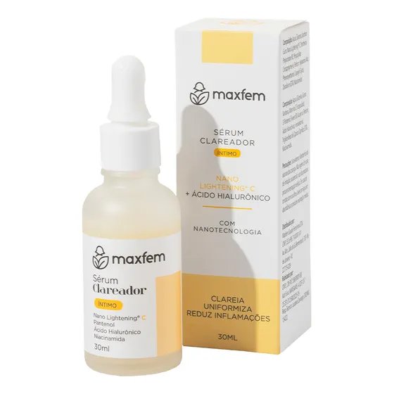 Sérum Clareador Íntimo Maxfem 30ml com Ácido Hialurônico e Vitamina C