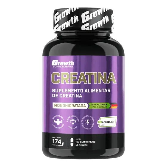 Suplemento Creatina Creapure 120 Comprimidos Growth Supplements