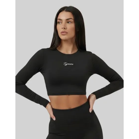 Top Cropped Feminino Manga Longa De Academia Segunda Pele